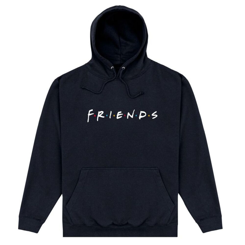 Friends Unisex Adult Logo Hoodie / Black